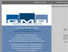Tablet Screenshot of gmbrealty.com